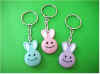 Smile face bunny necklace/keychain