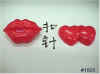 2" lip&double heart pins