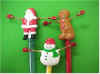Holiday pencil topper/pin