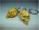 Pvc skull key chain